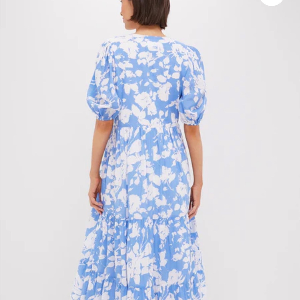 HYACINTH HOUSE
Blue and White Floral Cisco Maxi Dress - S - Picture 2 of 5